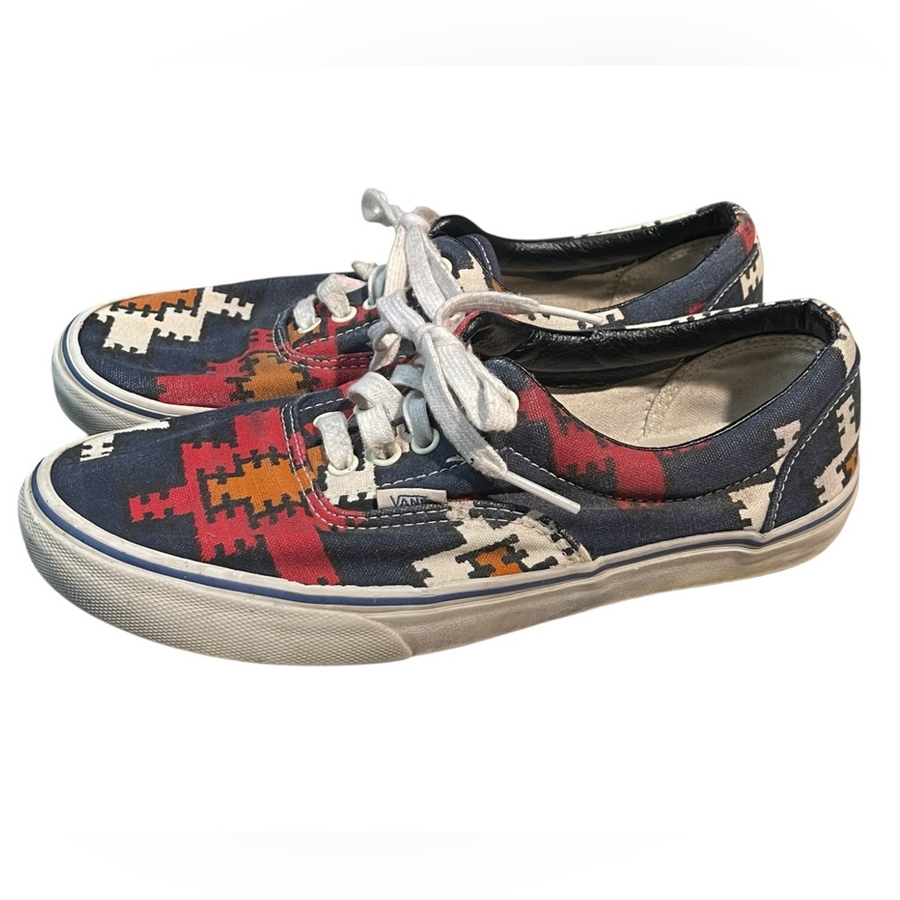 Vans Mens Era Doren Peacoat/Geo Native Size 9.5 Red & Navy